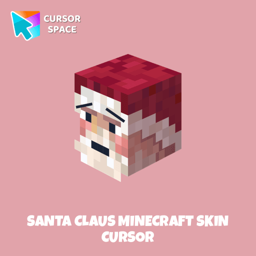 Santa Claus Minecraft Skin cursor arrow cursor